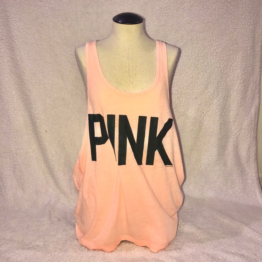 Pink Peach Flowy Summer Tank Top